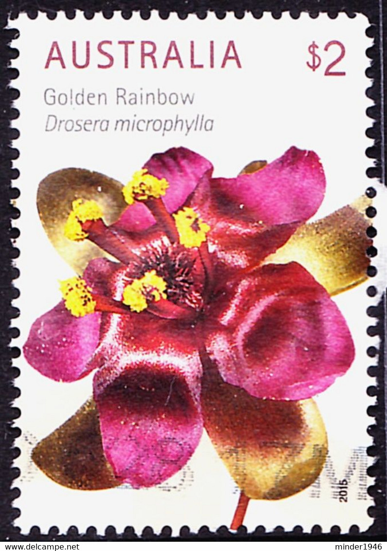 AUSTRALIA 2015 QEII $2.00 Multicoloured, Wildflowers-Golden Rainbow Flower FU - Used Stamps