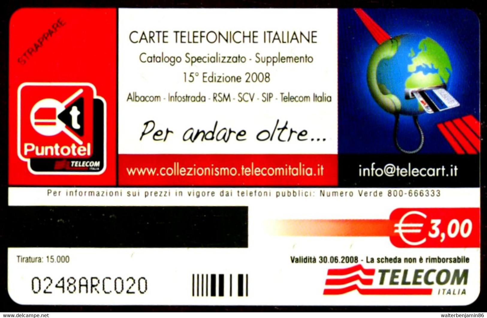 G 2317 819 C&C 4439 SCHEDA TELEFONICA NUOVA CATALOGO SPECIALIZZATO - PROVA ARC - Speciaal Gebruik