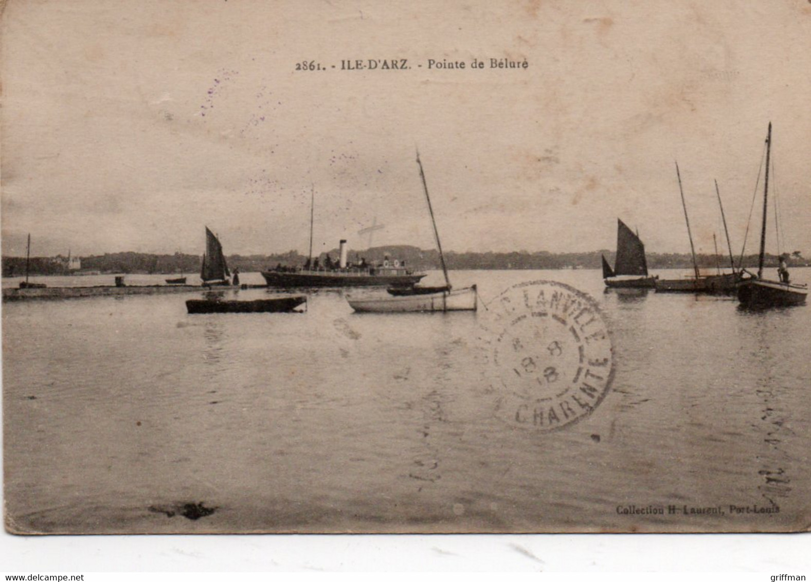 ILE D'ARZ POINTE DE BELURE 1918 TBE - Ile D'Arz