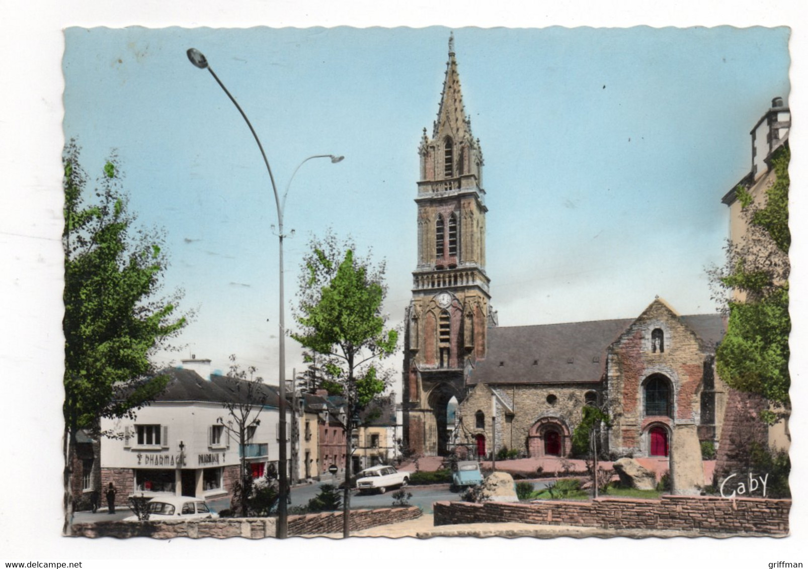 SAINT JEAN BREVELAY PLACE DE L'EGLISE CPSM GM TBE - Saint Jean Brevelay