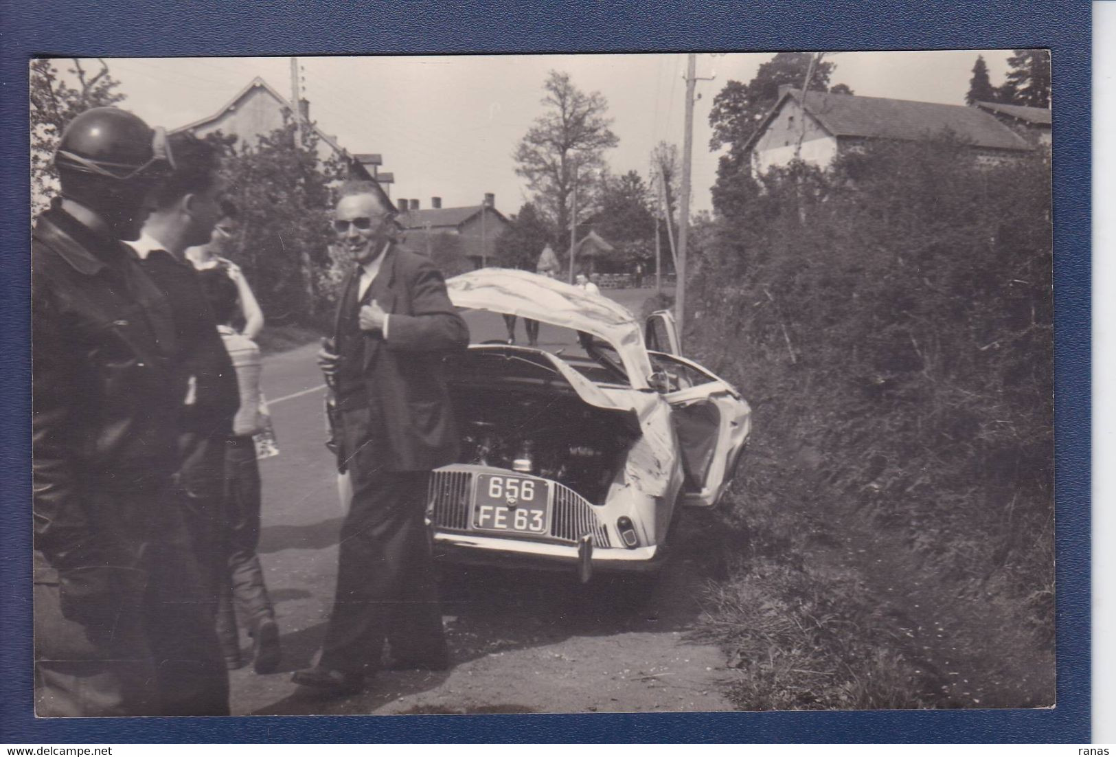 CPA [03] Allier > Montlucon Carte Photo Non Circulé Accident De Voiture - Montlucon