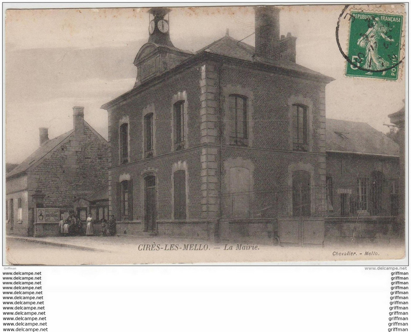 CIRES LES MELLO LA MAIRIE 1912 TBE - Sonstige & Ohne Zuordnung