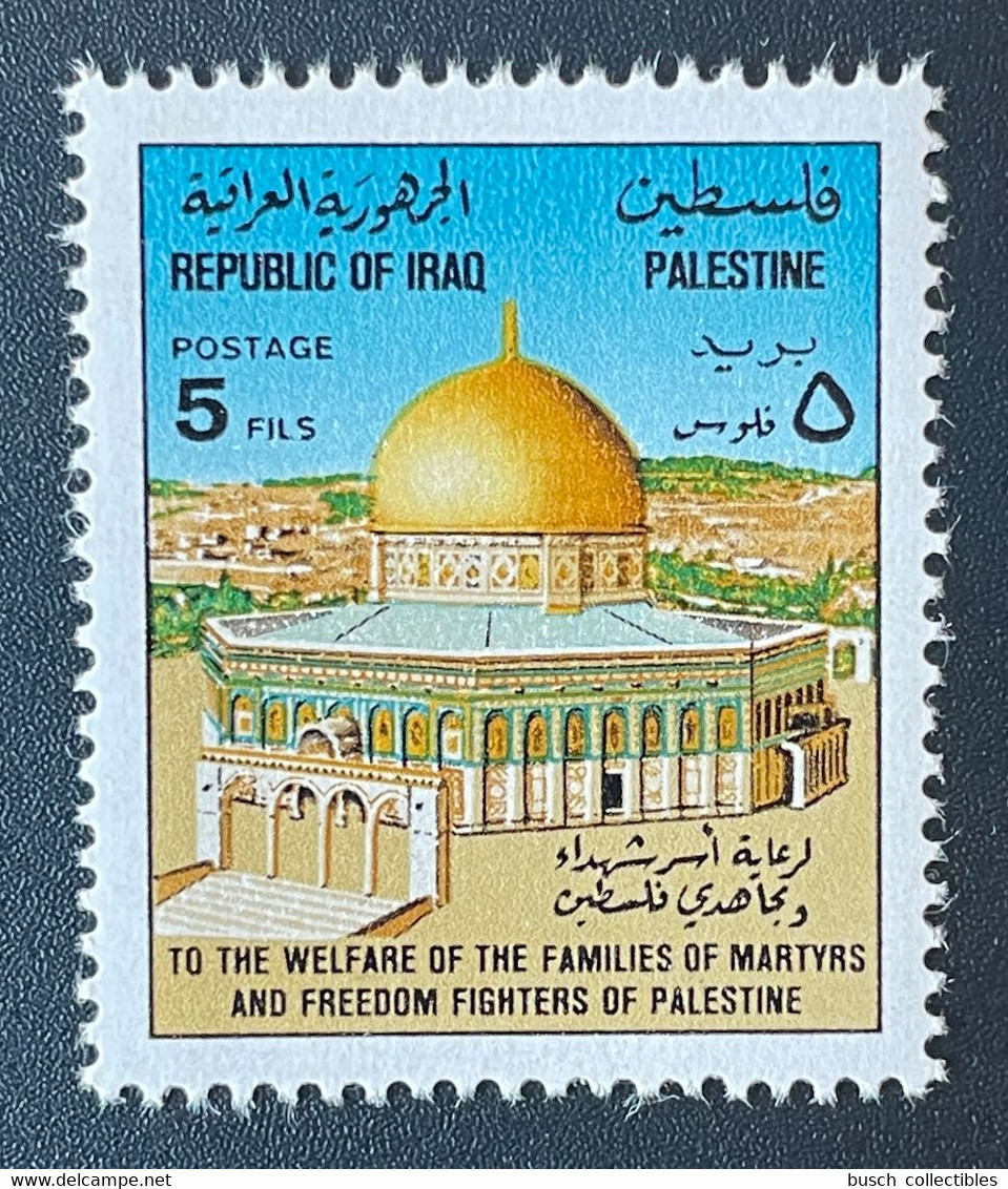 Irak Iraq 1977 Mi. 912 Welfare Palestine Al Quds Qods Dome Of The Rock Jerusalem 1 Val. ** - Iraq