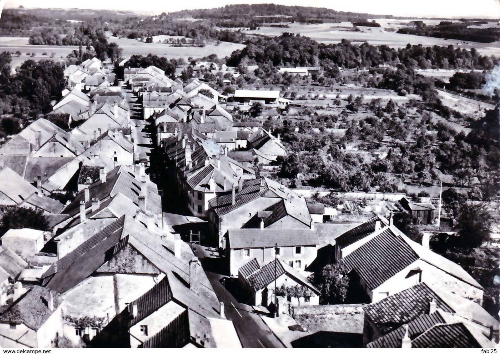 EN AVION AU DESSUS DE  PRAUTHOY LA ROUTE DE LANGRES - Prauthoy