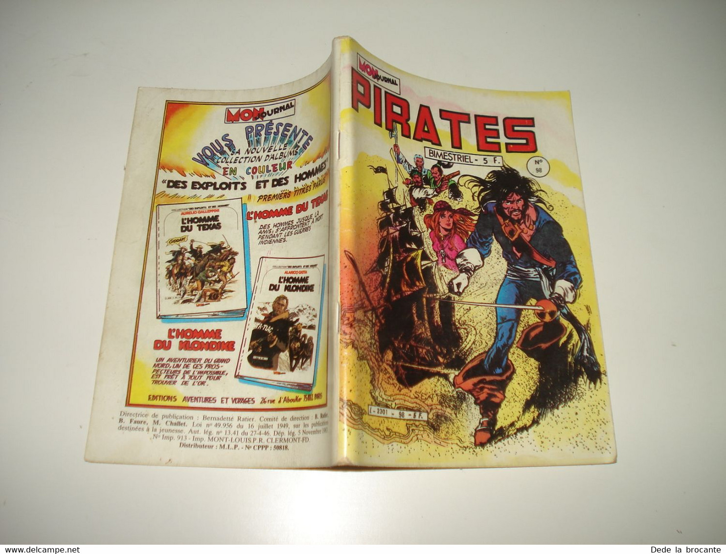 C23 / Petit Format  " Mon Journal  "  PIRATES  N° 98  De 1983  Superbe état !!!!! - Piraten