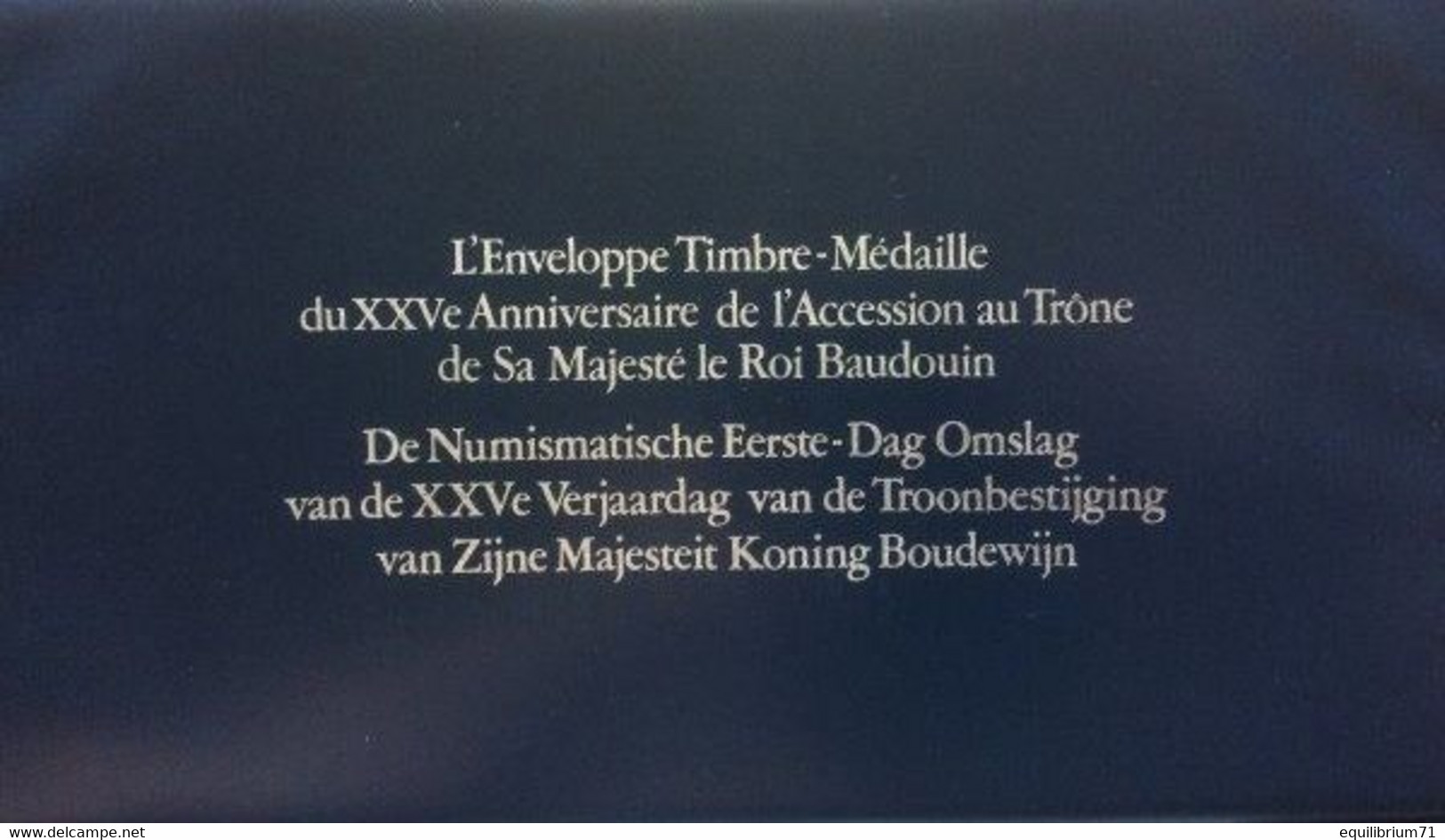 Numisletter 1976 - 25ème Anniversaire De L'accesion Au Trône De Sa Majesté Le Roi Baudouin + Certificat - Numisletters