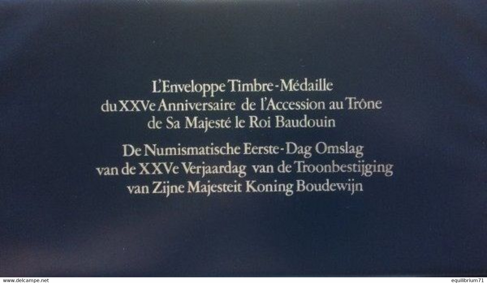 Numisletter 1976 - 25ème Anniversaire De L'accesion Au Trône De Sa Majesté Le Roi Baudouin + Certificat - Numisletter