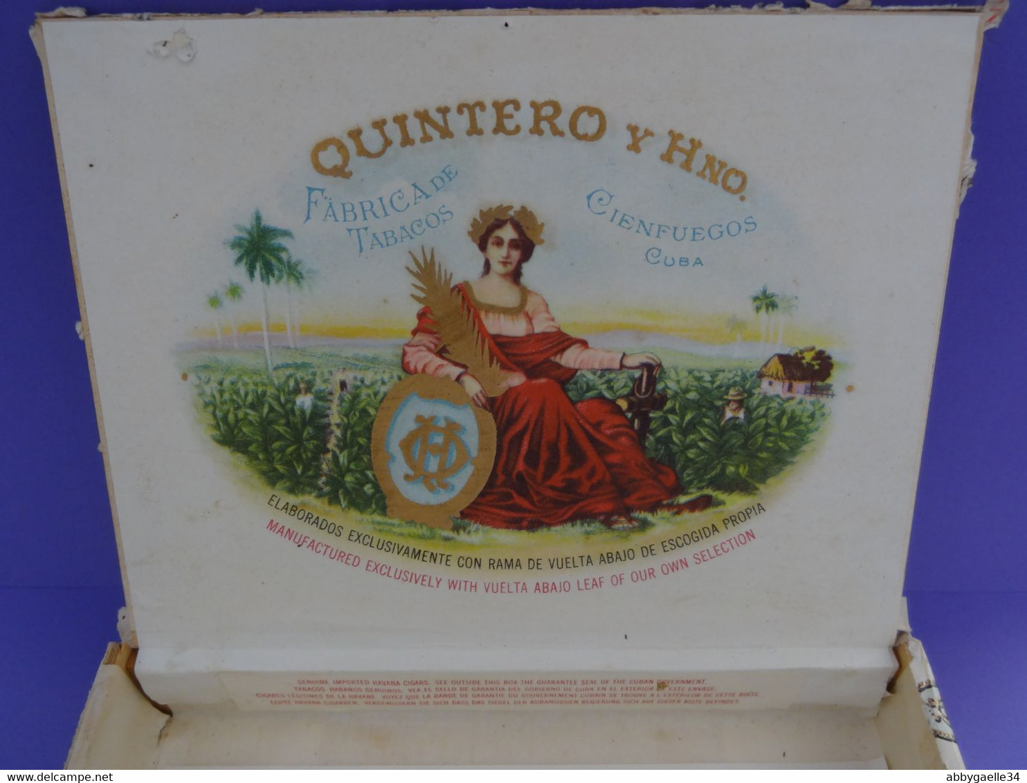 * Lot De 2 Boîtes De Tabac Vides Bois * Partagas Flor De Tabacos, Quintero Y Hno, Cienfuegos, Cuba Havane Habana (lot 3) - Empty Tobacco Boxes