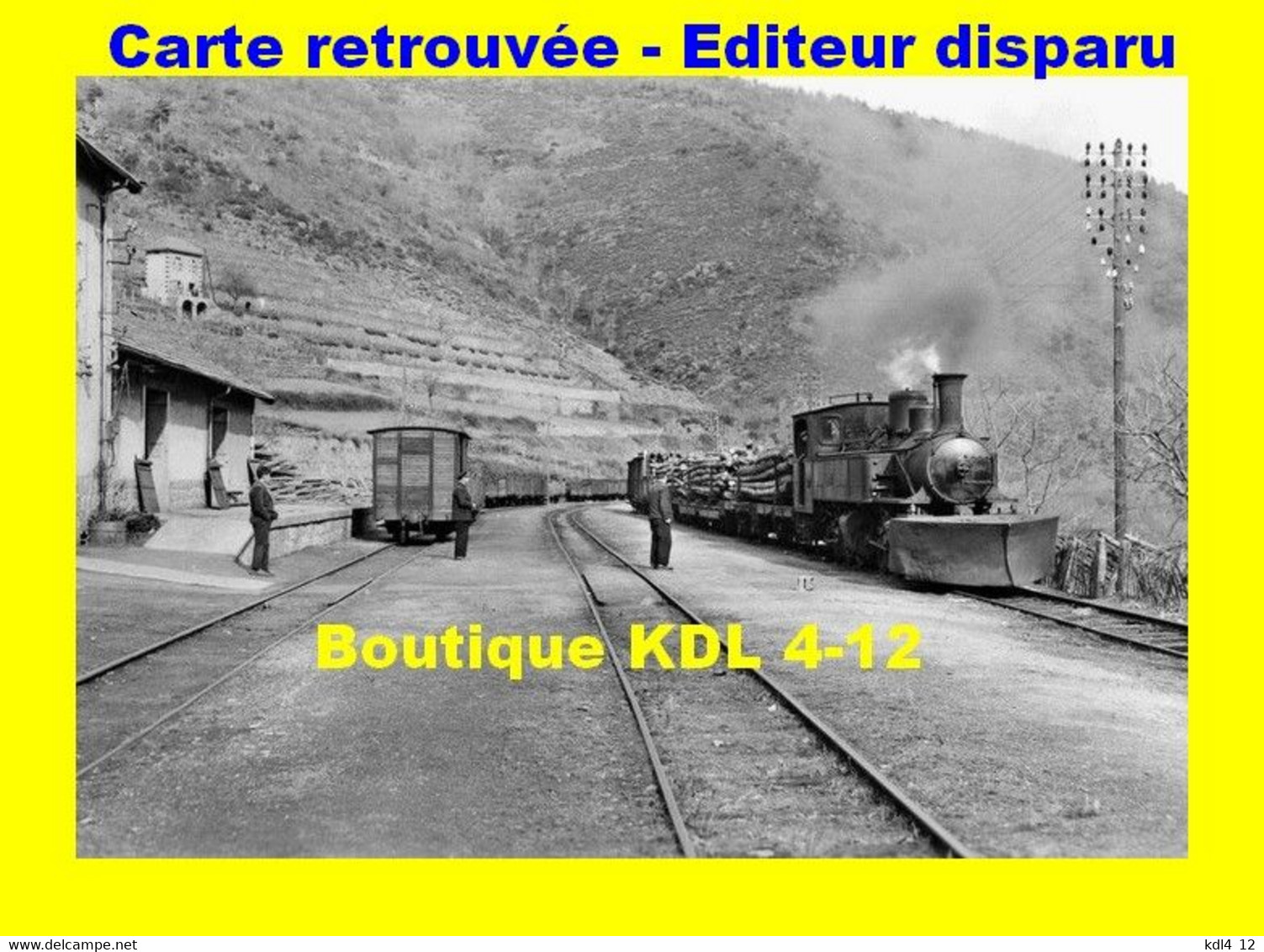 BVA 601-05 - Train - Loco 030+030 T N° 407 à SAINT-MARTIN DE VALAMAS - Ardèche - CFD Vivarais - Saint Martin De Valamas