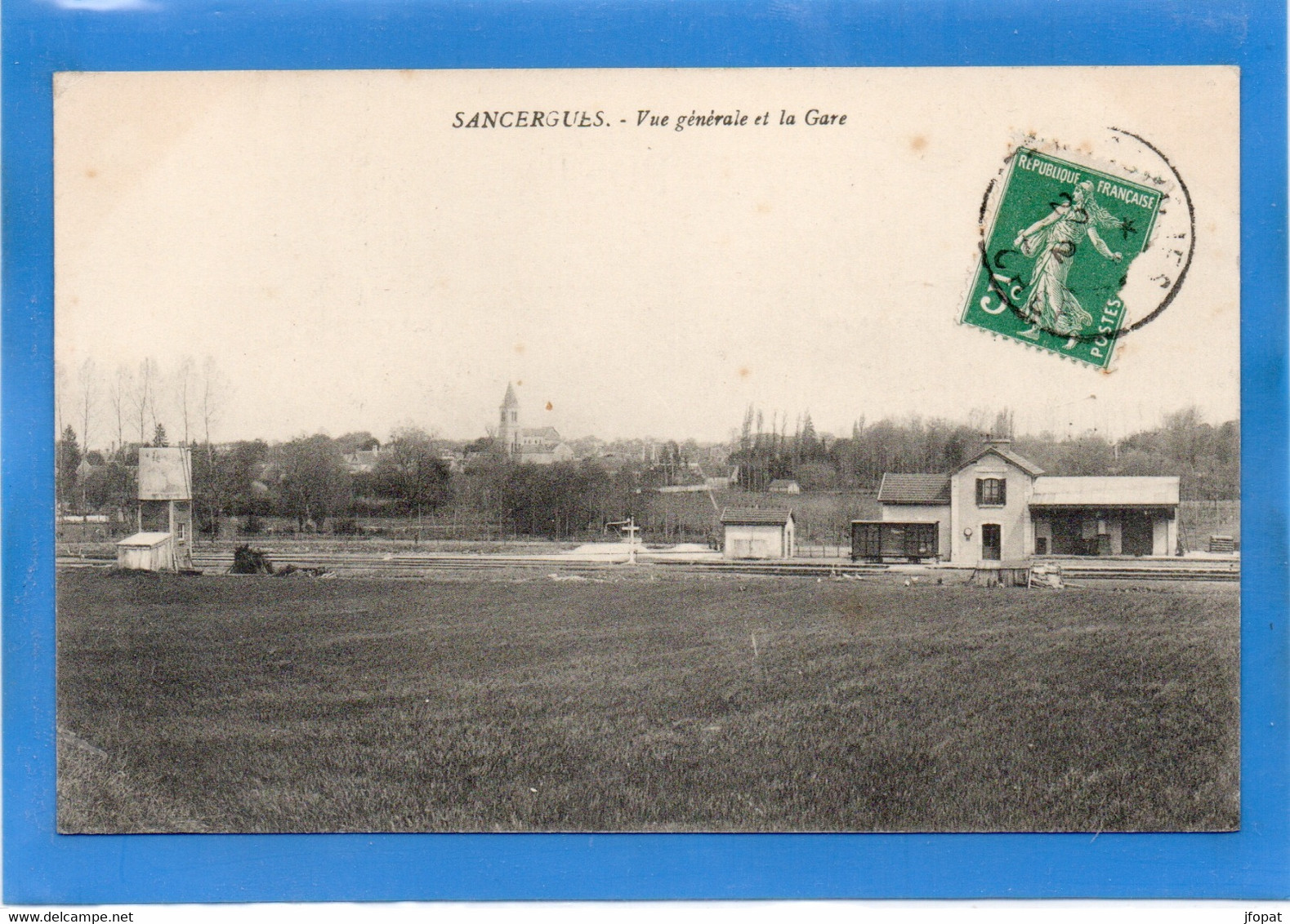 18 CHER - SANCERGUES Vue Générale Et La Gare (voir Description) - Sancergues