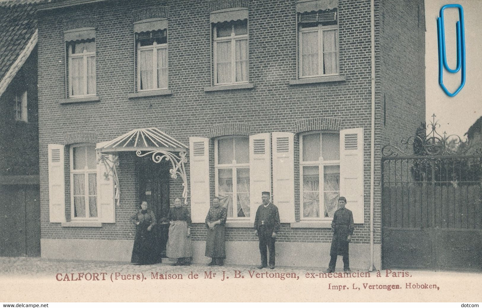 PUURS - Calfort -  Maison De Mr J.B. Vertongen, Ex-mécanicien à Paris - Puurs