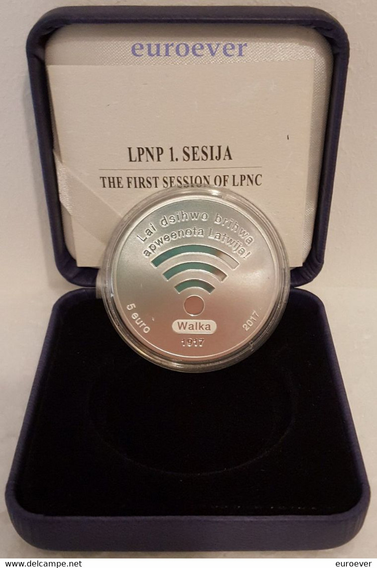 5 Euro Gedenkmünze 2017 Lettland / Latvia - LPNC Wi-Fi - Silber - Lettonie