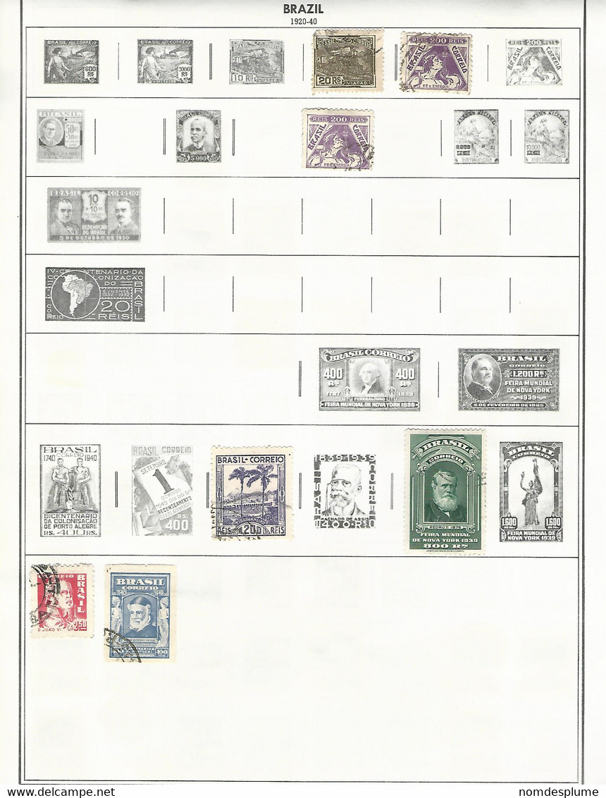 55976 ) Collection Brazil    Postmark - Collections, Lots & Series