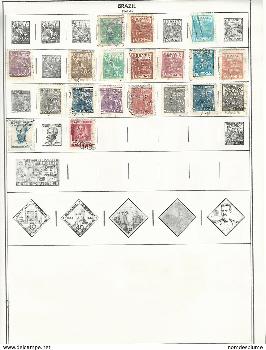 55977 ) Collection Brazil    Postmark - Collections, Lots & Series