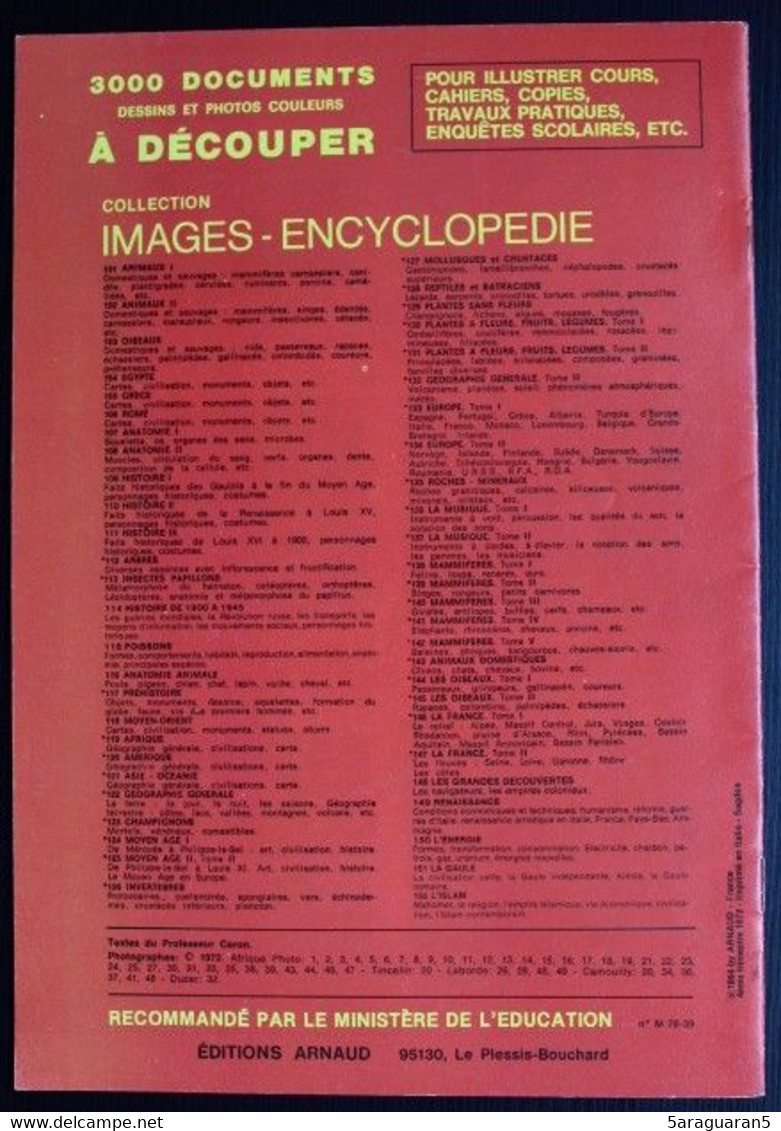 Documentation Scolaire Arnaud - 121 - Asie / Océanie - Edition 1984 - Fiches Didactiques