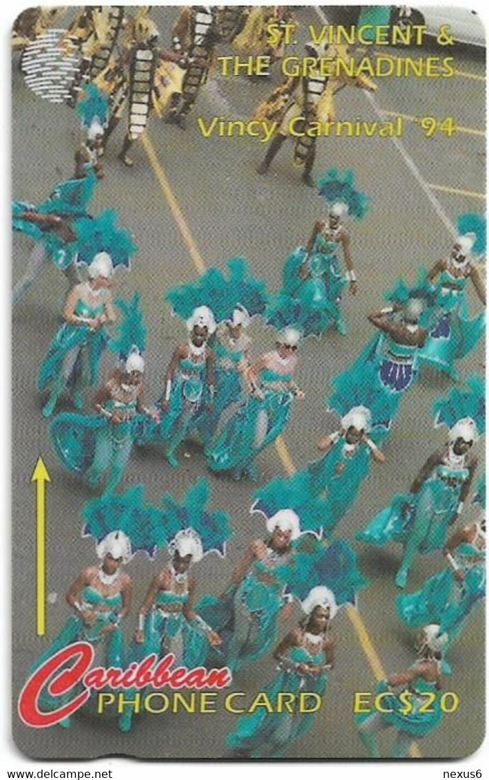 St. Vincent - C&W (GPT) - Carnival 1994, 114CSVB, 1997, 15.000ex, Used - San Vicente Y Las Granadinas