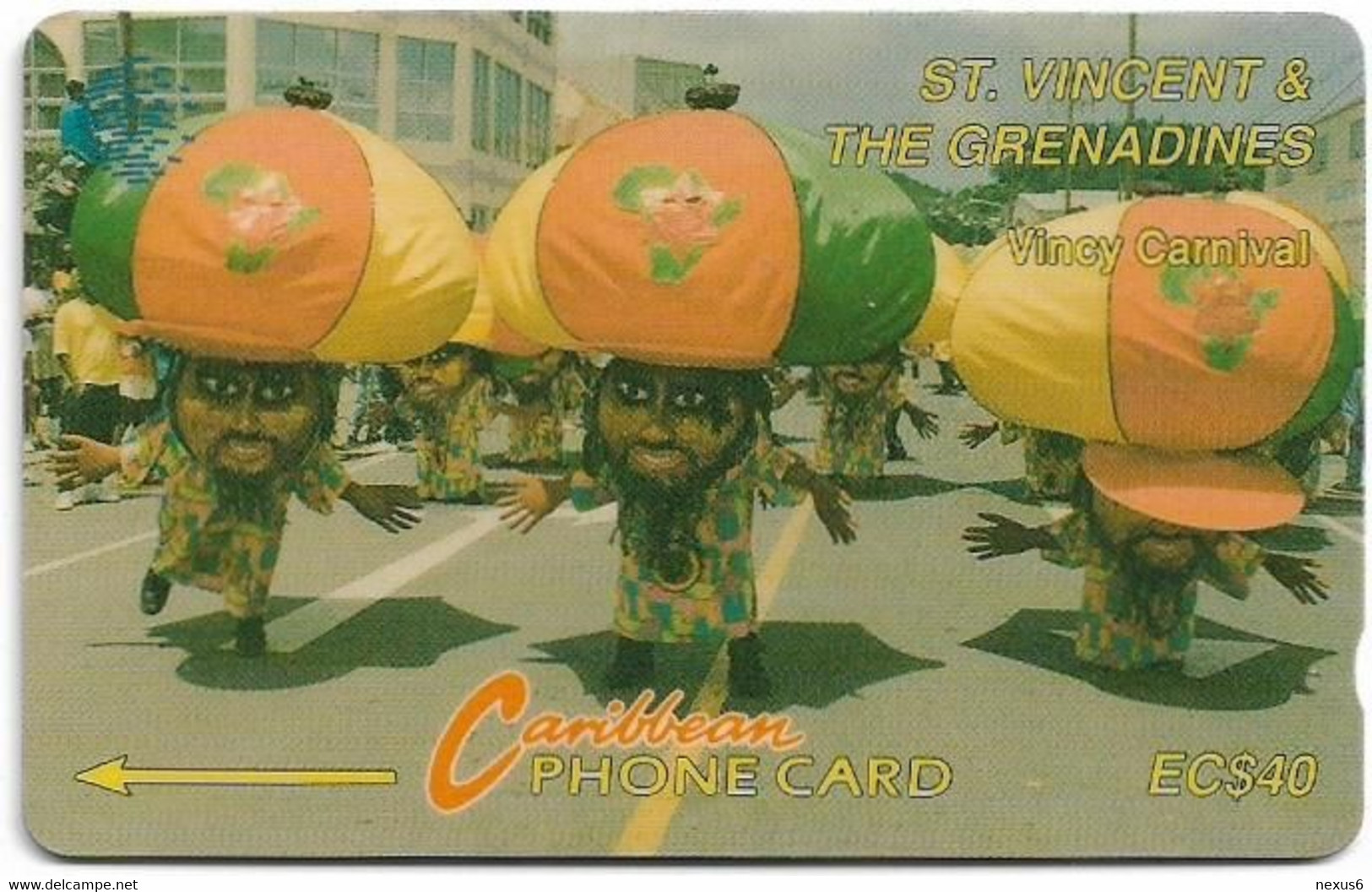 St. Vincent - C&W (GPT) - Vincy Carnival, 8CSVD, 1994, 15.000ex, Used - St. Vincent & The Grenadines