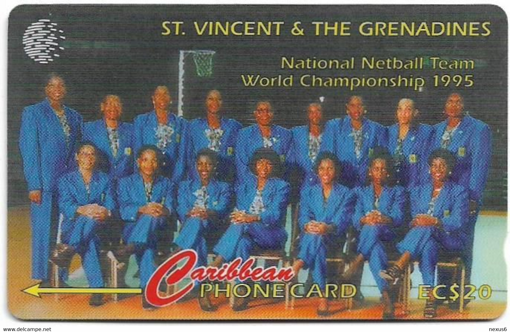 St. Vincent - C&W (GPT) - Netball Team - 243CSVB - 1998, 15.000ex, Used - San Vicente Y Las Granadinas