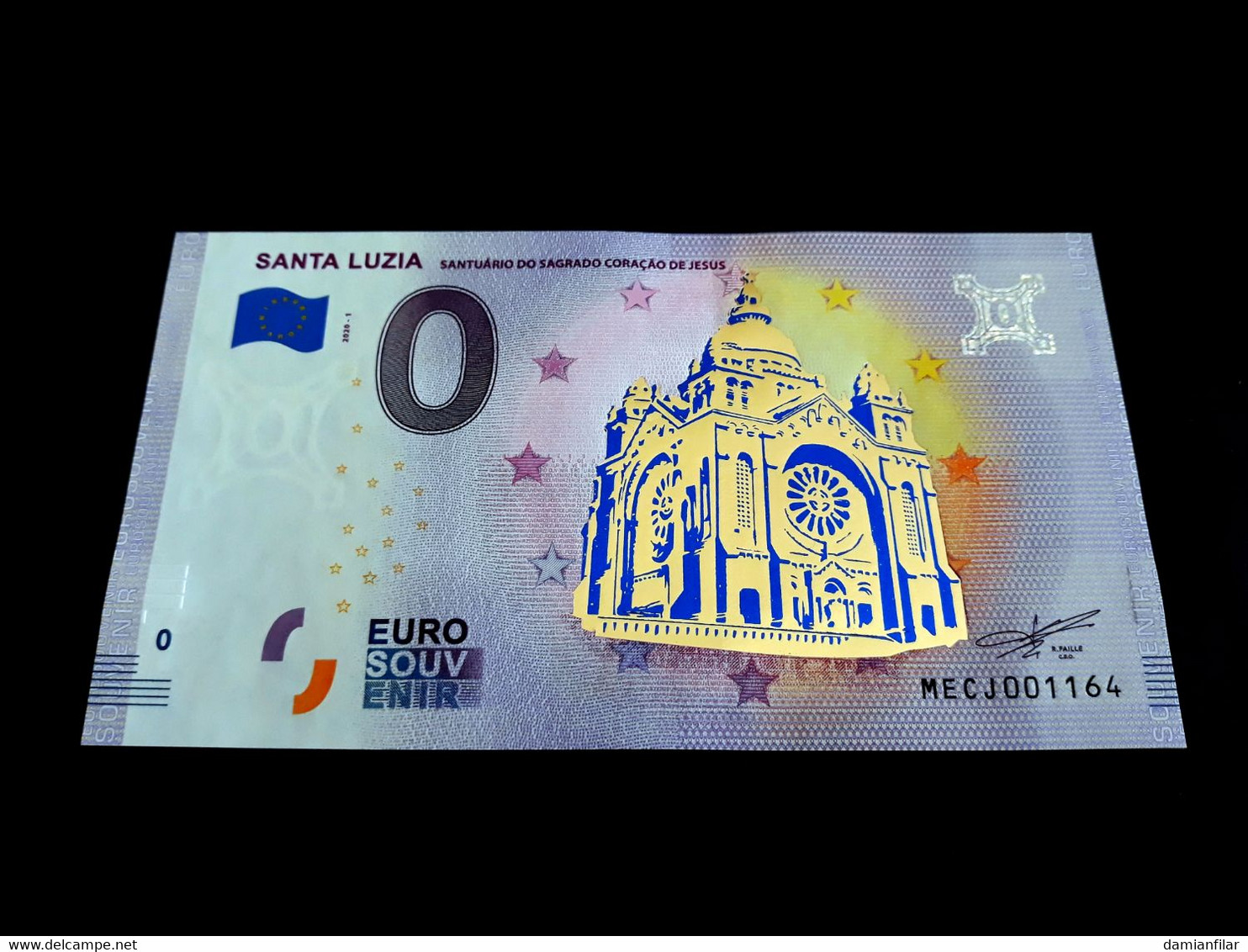 0 Euro Souvenir Santa Luzia MECJ 	2020-1 Gold - Portugal