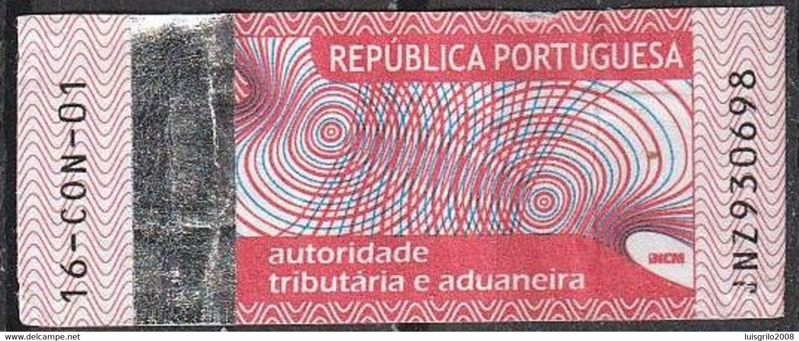 Fiscal/ Revenue, Portugal - Tabac/ Tobacco Tax, Imposto Sobre Tabaco - |- Continente, 2016 - Used Stamps
