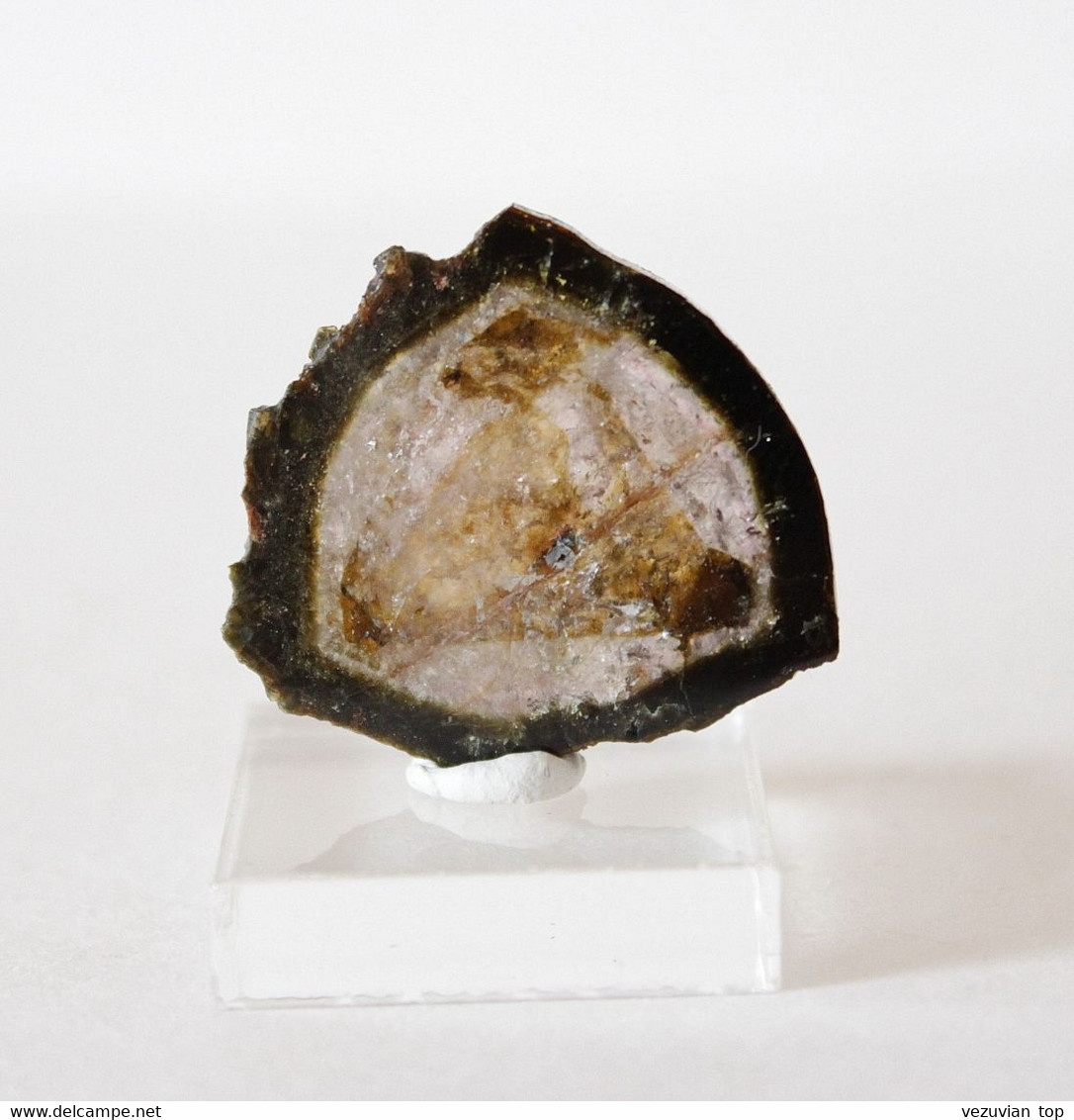 Polychrome Tourmaline Crystal Slice - Minéraux