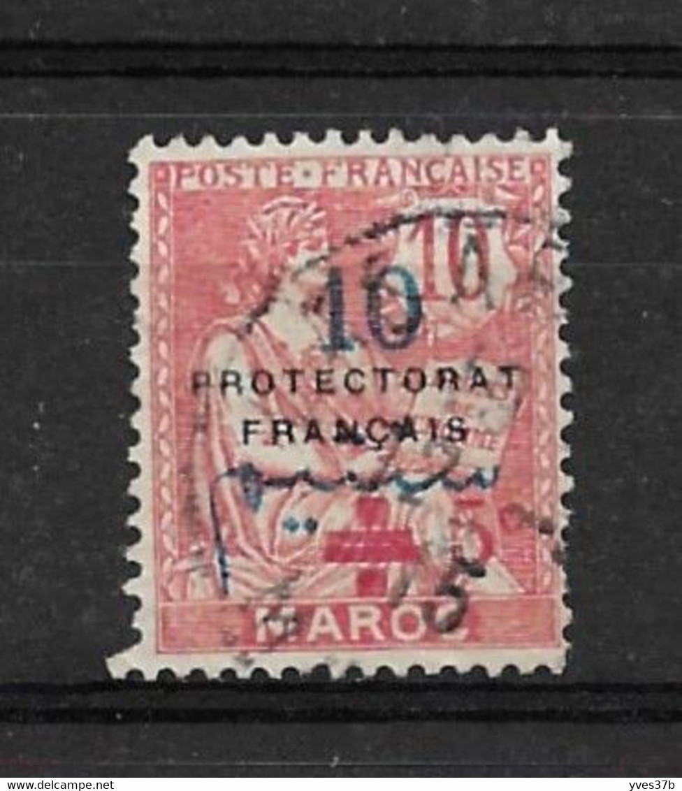 MAROC N°55d Variété "Barre Du 5 Droite" - Oblitération 1915 - TTB - - Usados