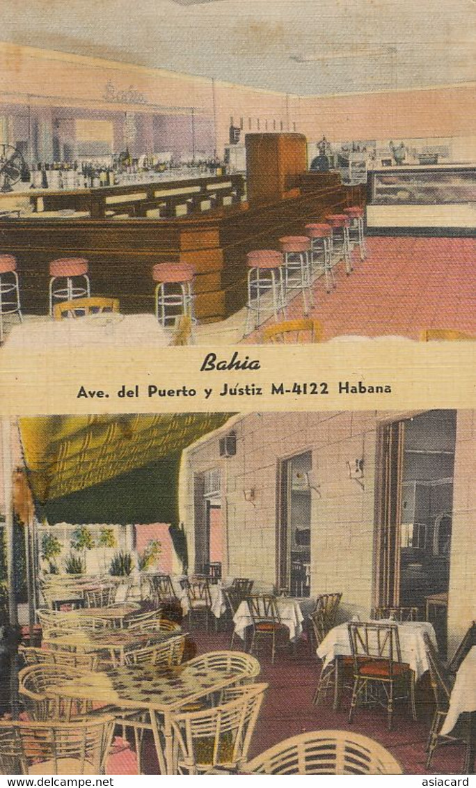 Cafeteria " Bahia " En La Habana  Cuba Avenida Del Puerto Y Justiz - Salvador De Bahia