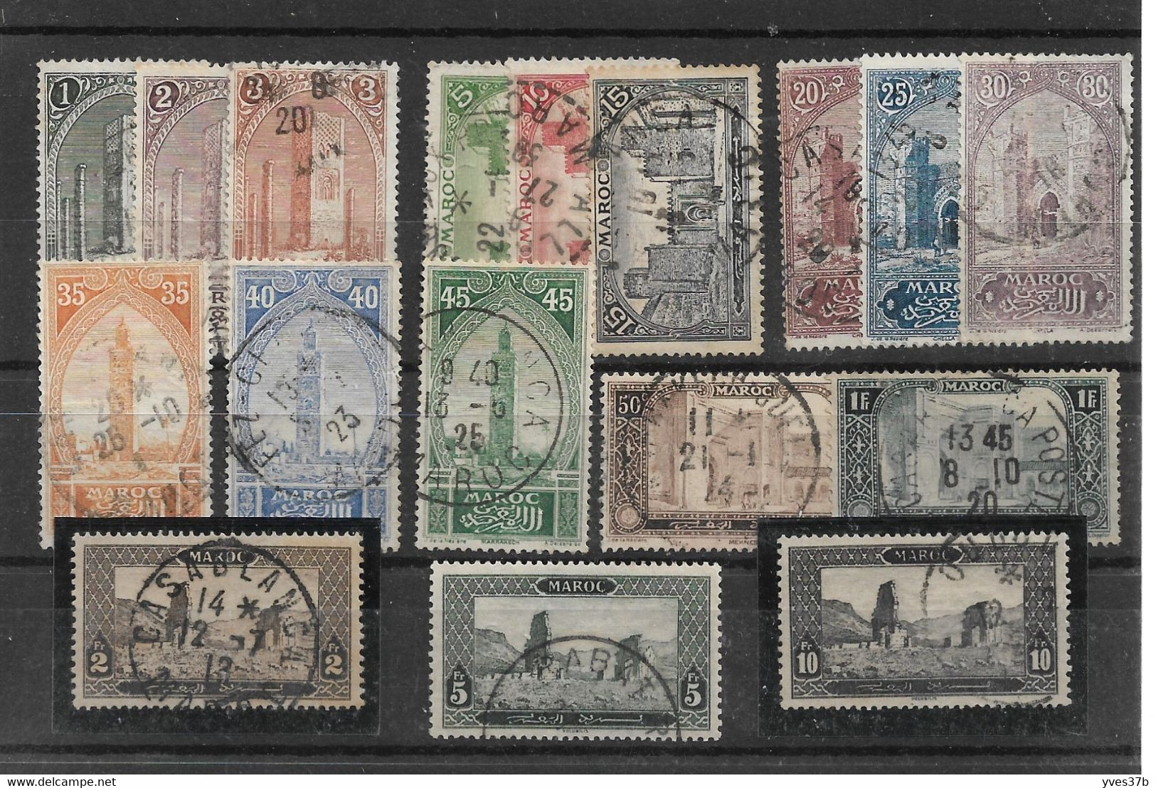 MAROC N°63/79 Série Complète - Oblitérations Choisies - 17 Val.. - TTB - - Used Stamps