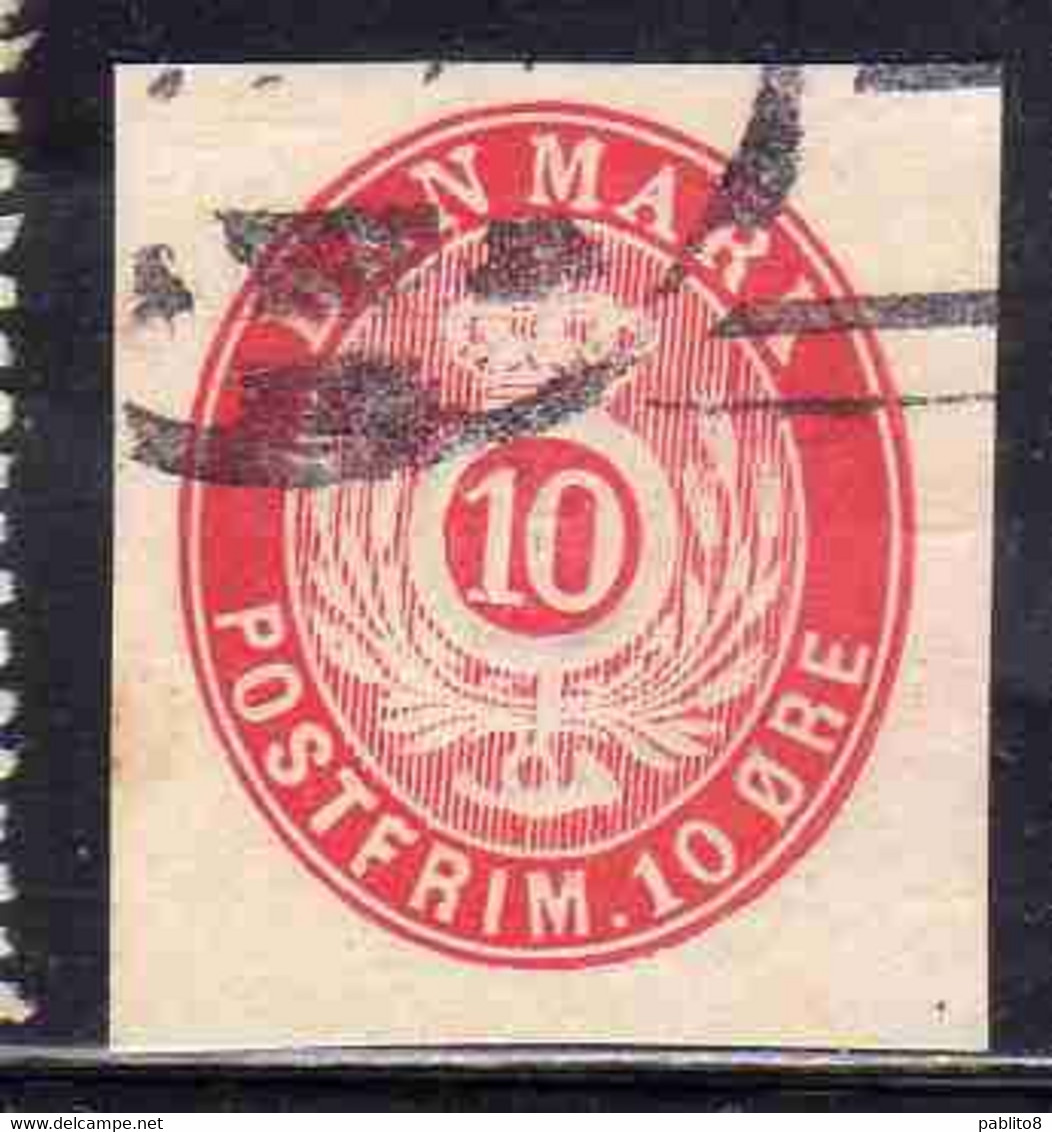 DANEMARK DANMARK DENMARK DANIMARCA IMPERF. NUMERAL 10o USED USATO OBLITERE' - Officials