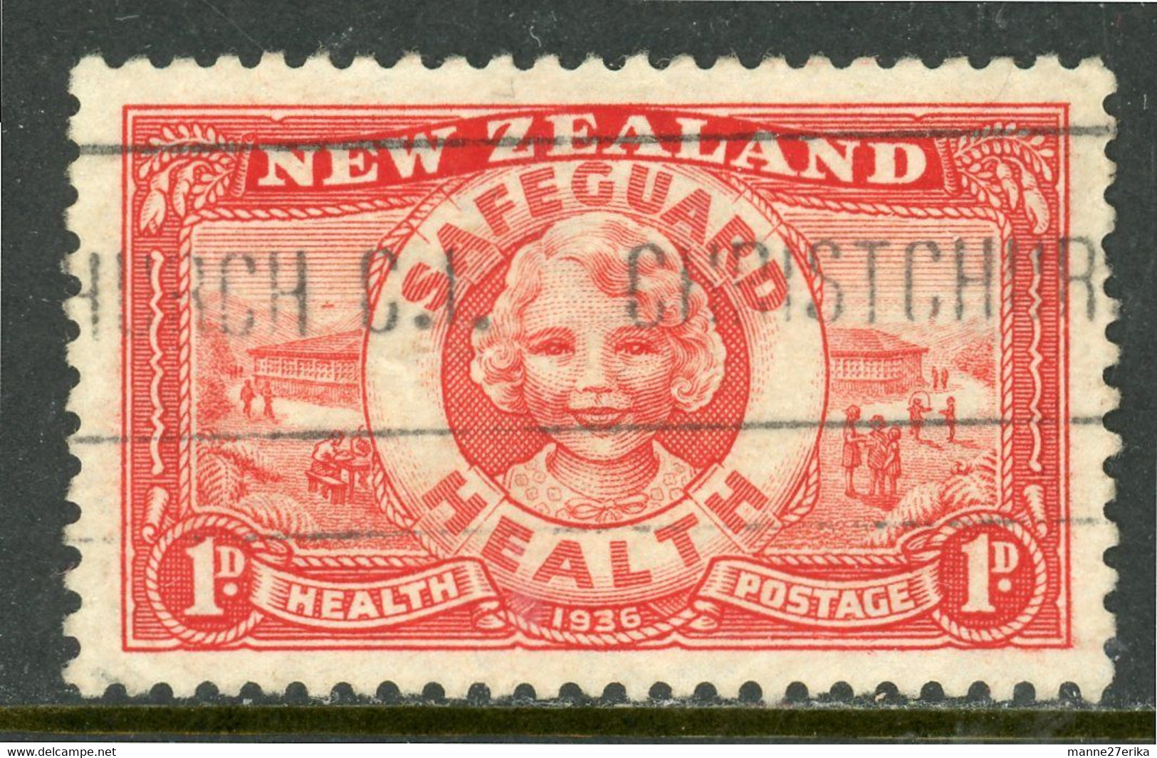 New Zealand  USED 1936 "Health" - Gebraucht
