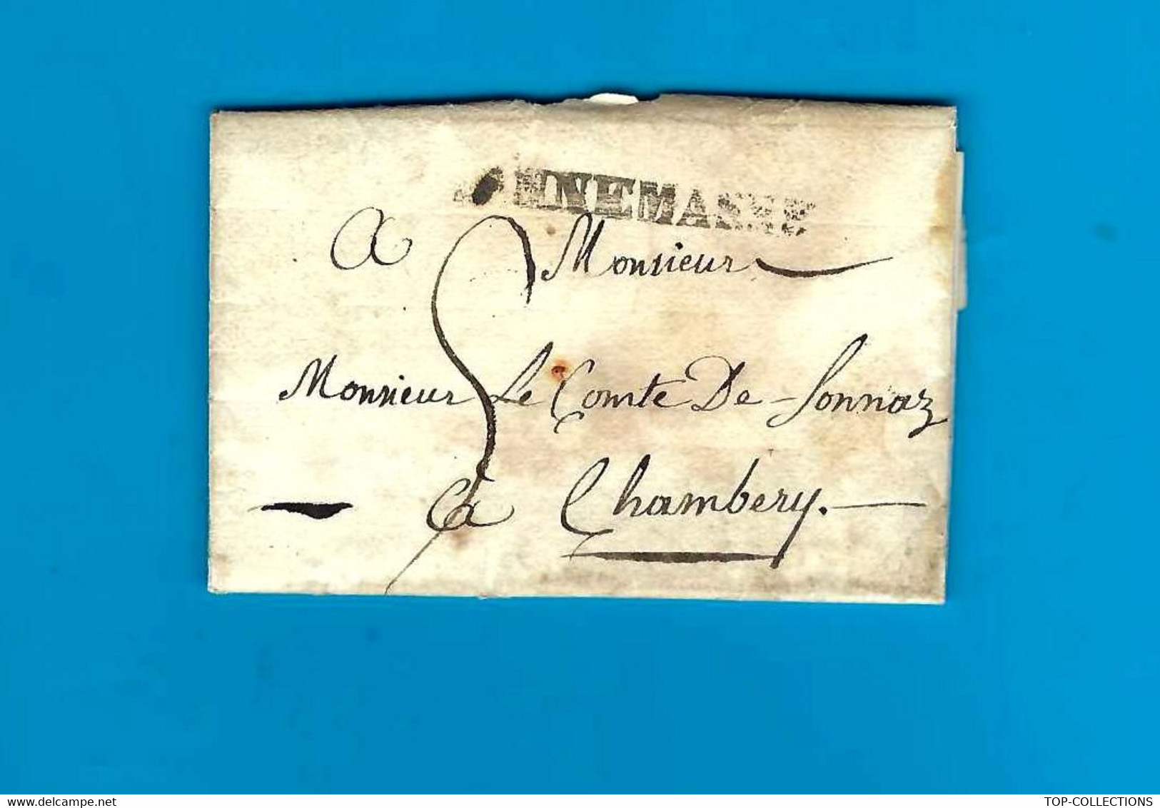 1829 De Lully Haute Savoie Lettre Sign. Pour  Comte De Sonnaz  Militaire Brigade De Savoie Chambéry  SAVOIE ETATS SARDES - Historische Documenten