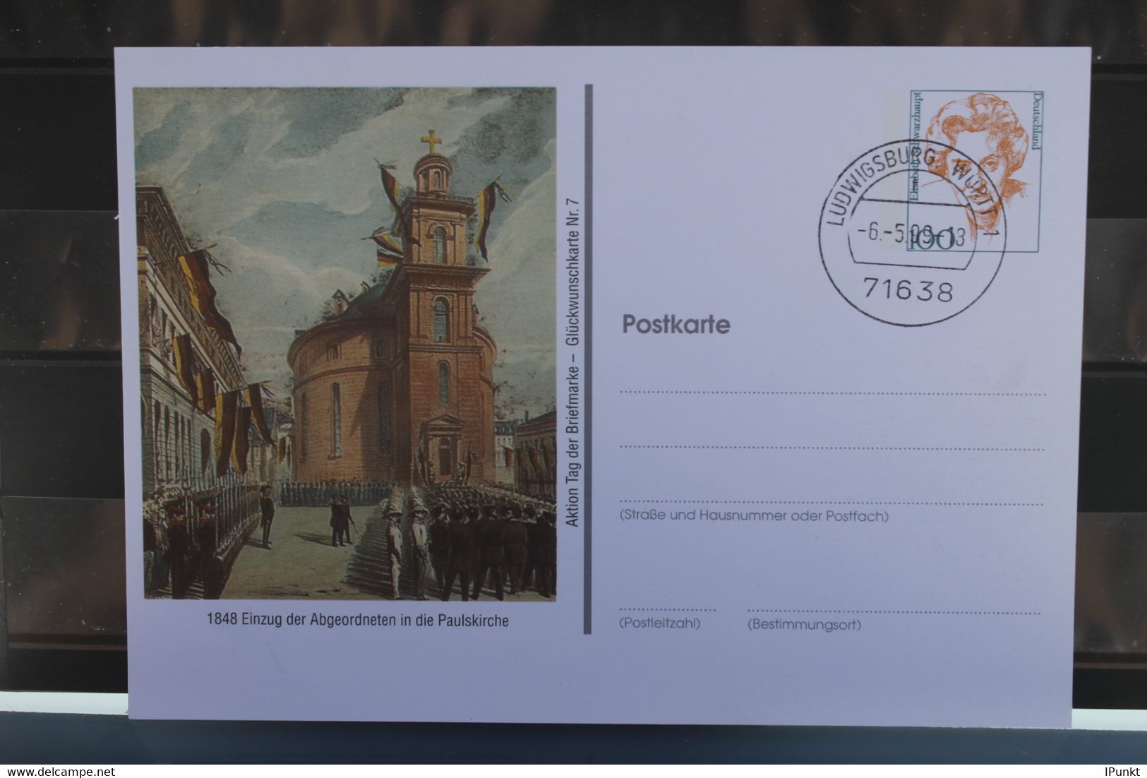 Tag Der Briefmarke, Frankfurt, Glückwunschkarte Nr. 7; 1999 - Privatpostkarten - Gebraucht