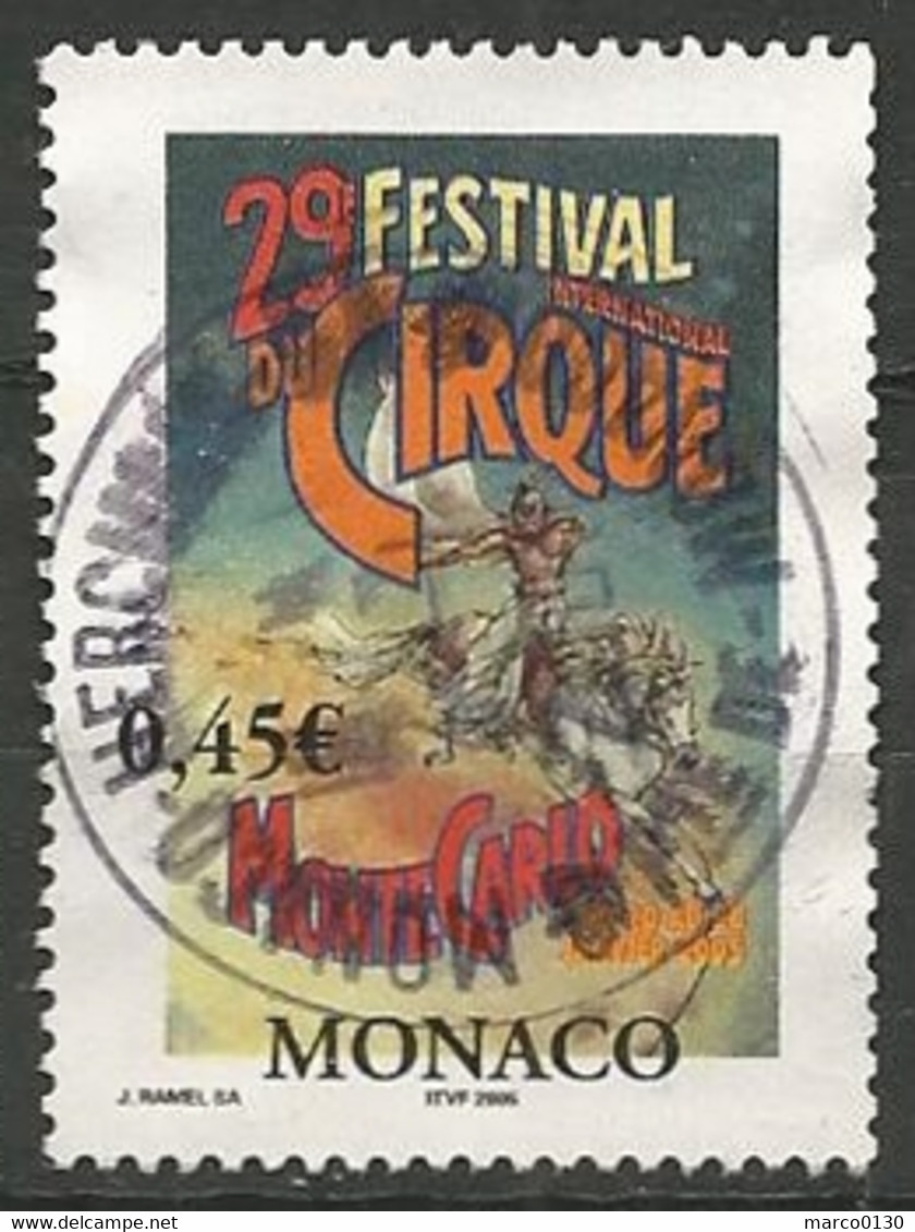 MONACO N° 2461 OBLITERE - Used Stamps