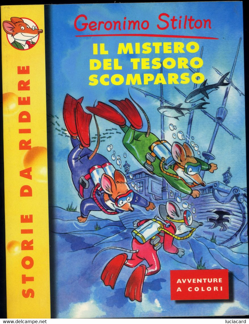 GERONIMO STILTON -IL MISTERO DEL TESORO SCOMPARSO -PIEMME JUNIOR 2000 - Teenagers & Kids