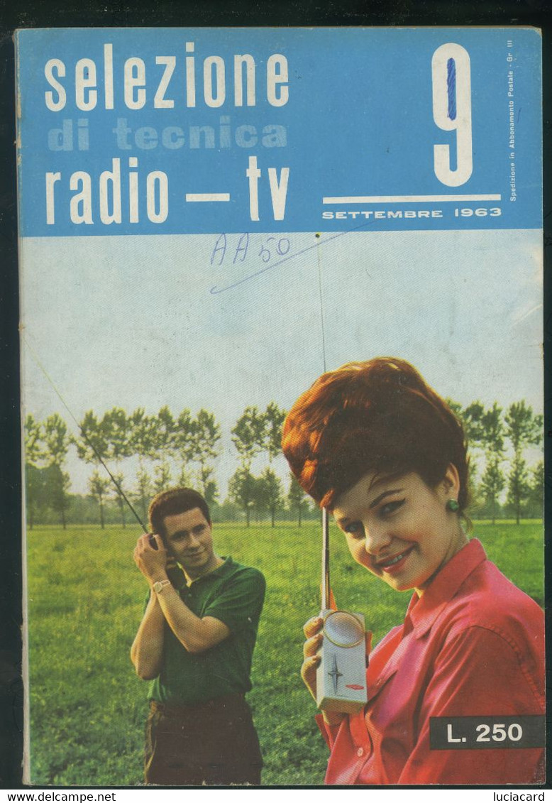 SELEZIONE DI TECNICA RADIO T N.9 SETTEMBRE 1963 - Televisione