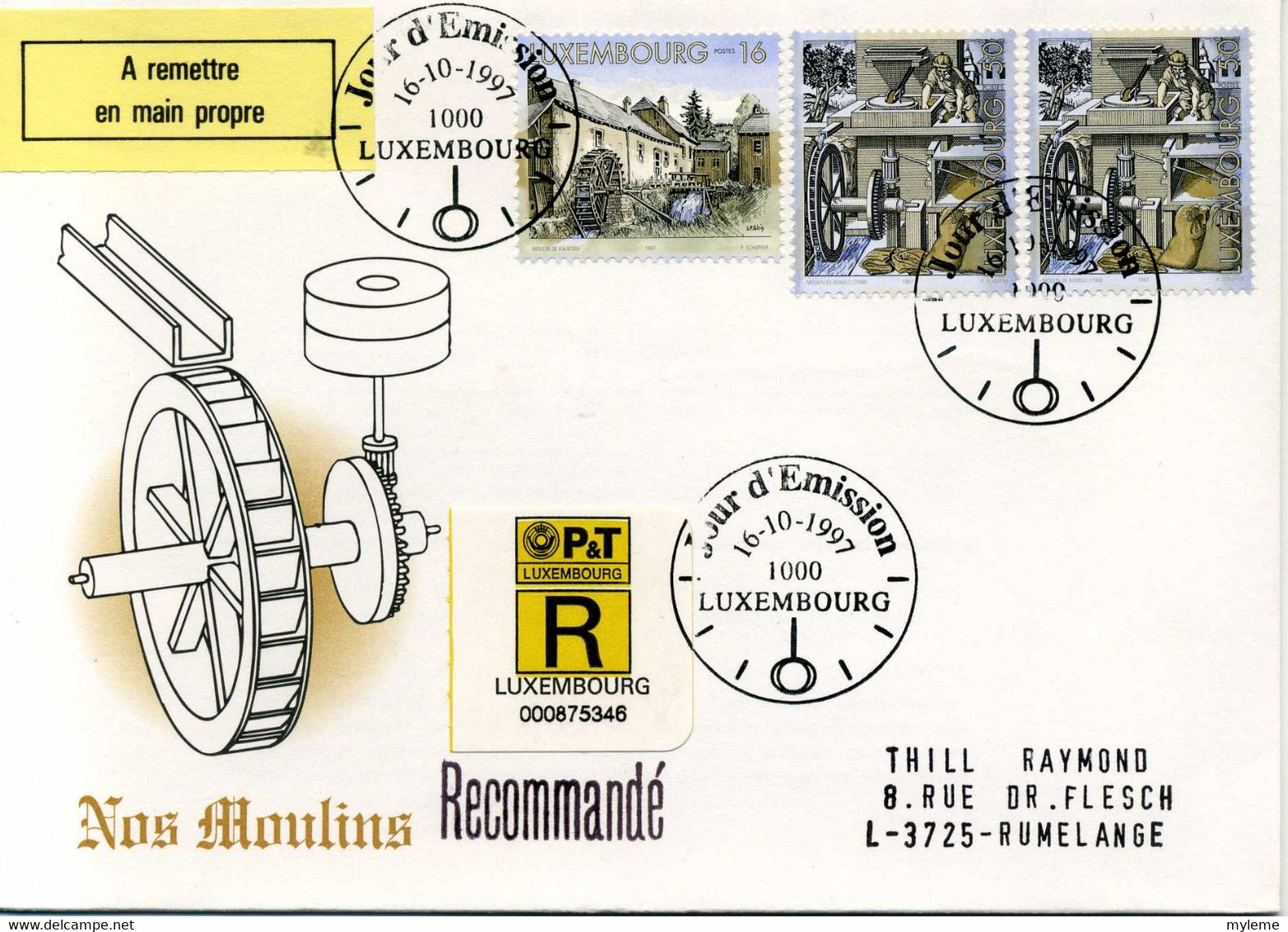 Z25-6 Luxembourg  Recommandé  N° 1379 + 1380 En Parfait état . A Saisir !!! - Cartas & Documentos