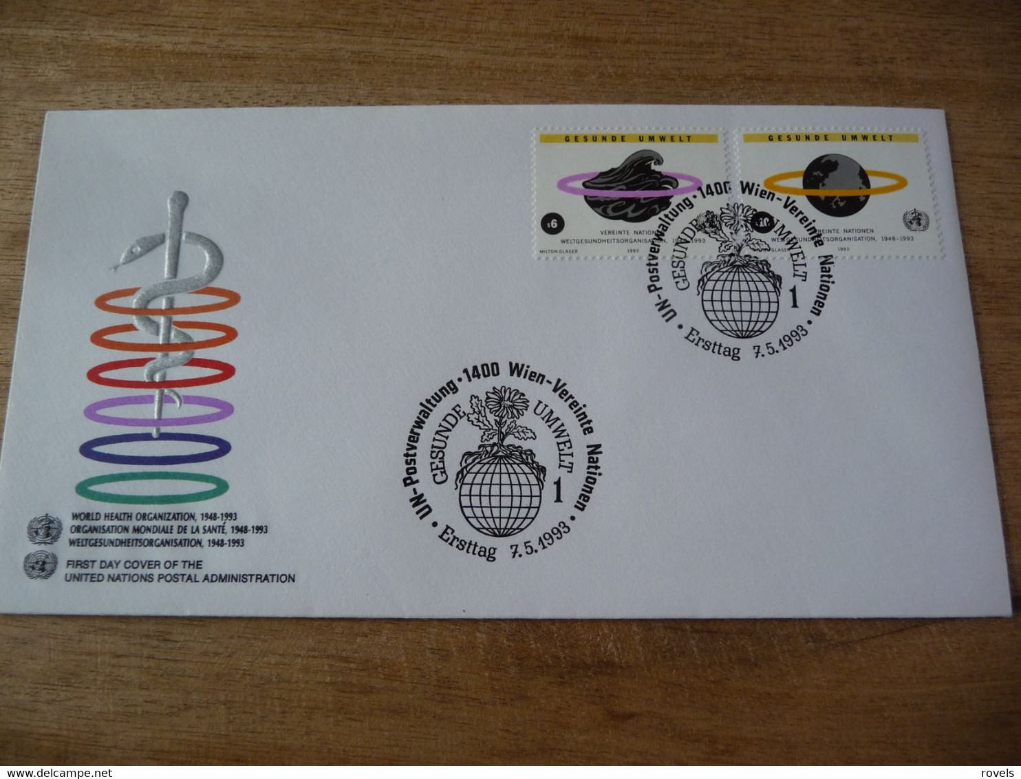 (7) UNITED NATIONS -ONU - NAZIONI UNITE - NATIONS UNIES * FDC 1993 * Environnements - Covers & Documents