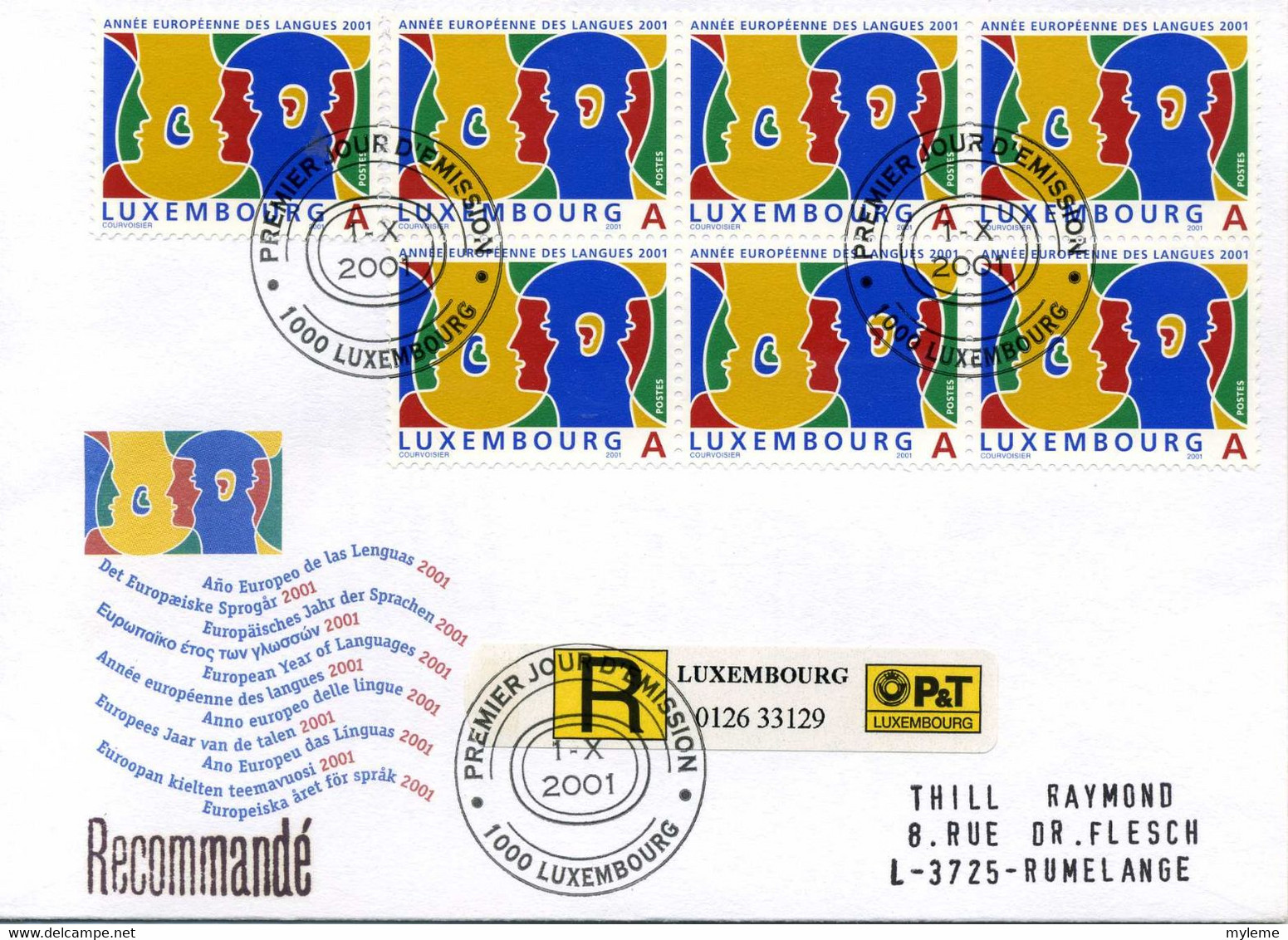 Z25-8 Luxembourg  Recommandé N° 1492  En Parfait état . A Saisir !!! - Storia Postale