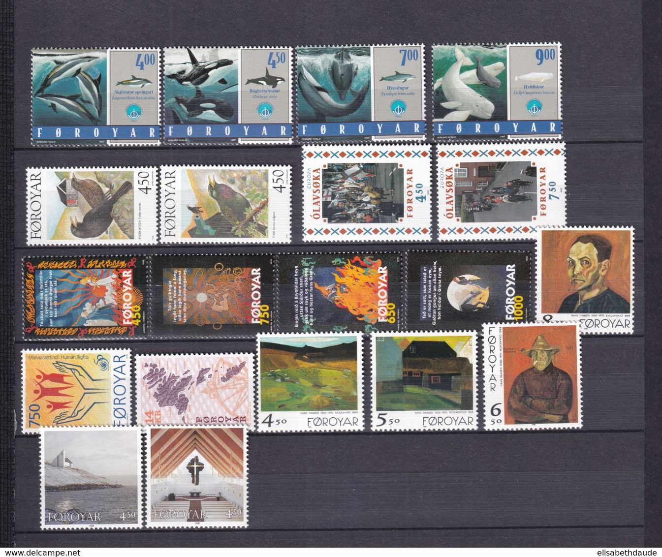 FEROE - ANNEE COMPLETE 1998 - YVERT N° 324/343 ** MNH - COTE = 53 EUR. - - Färöer Inseln