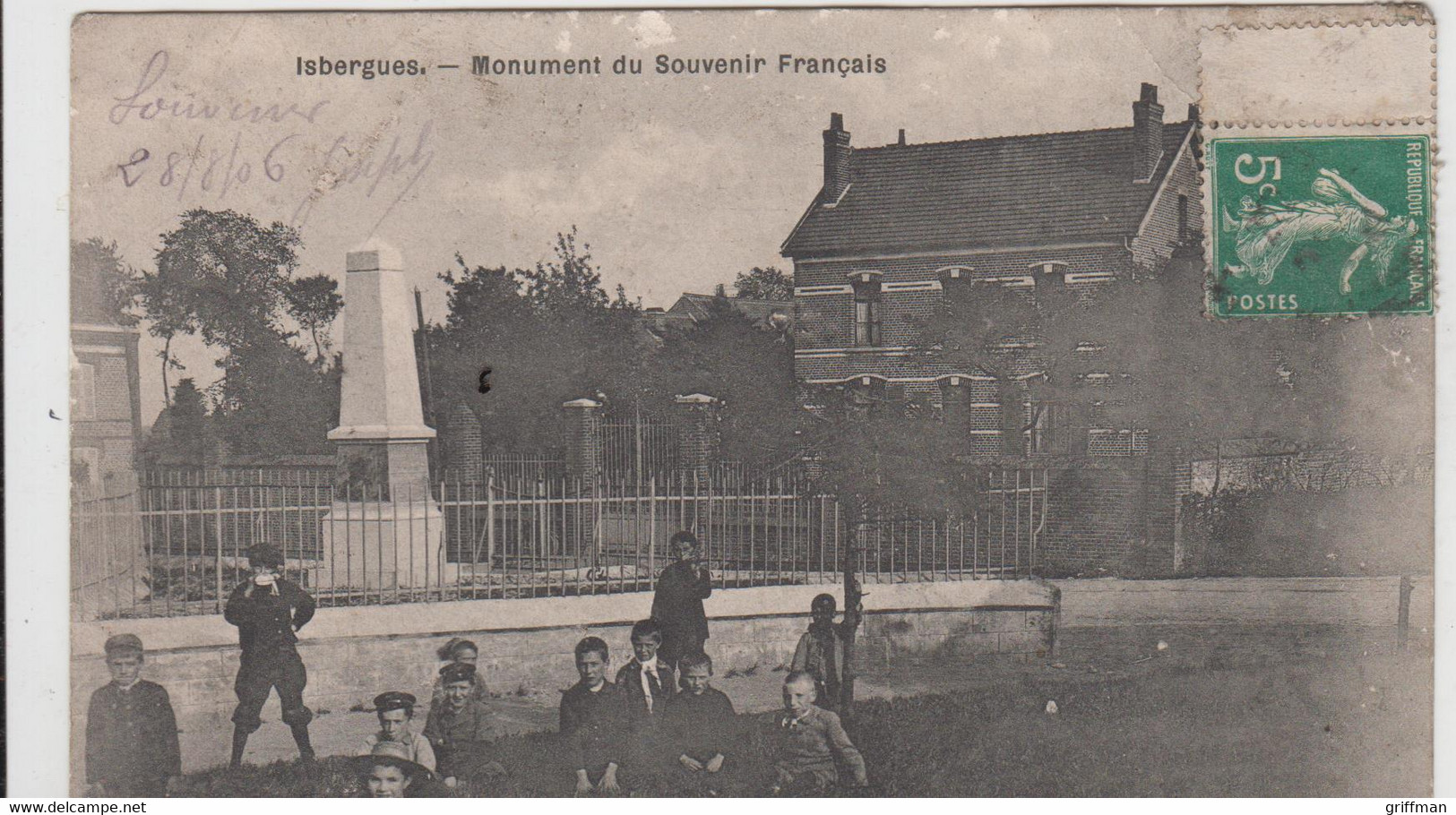 ISBERGUES MONUMENT DU SOUVENIR FRANCAIS - Isbergues