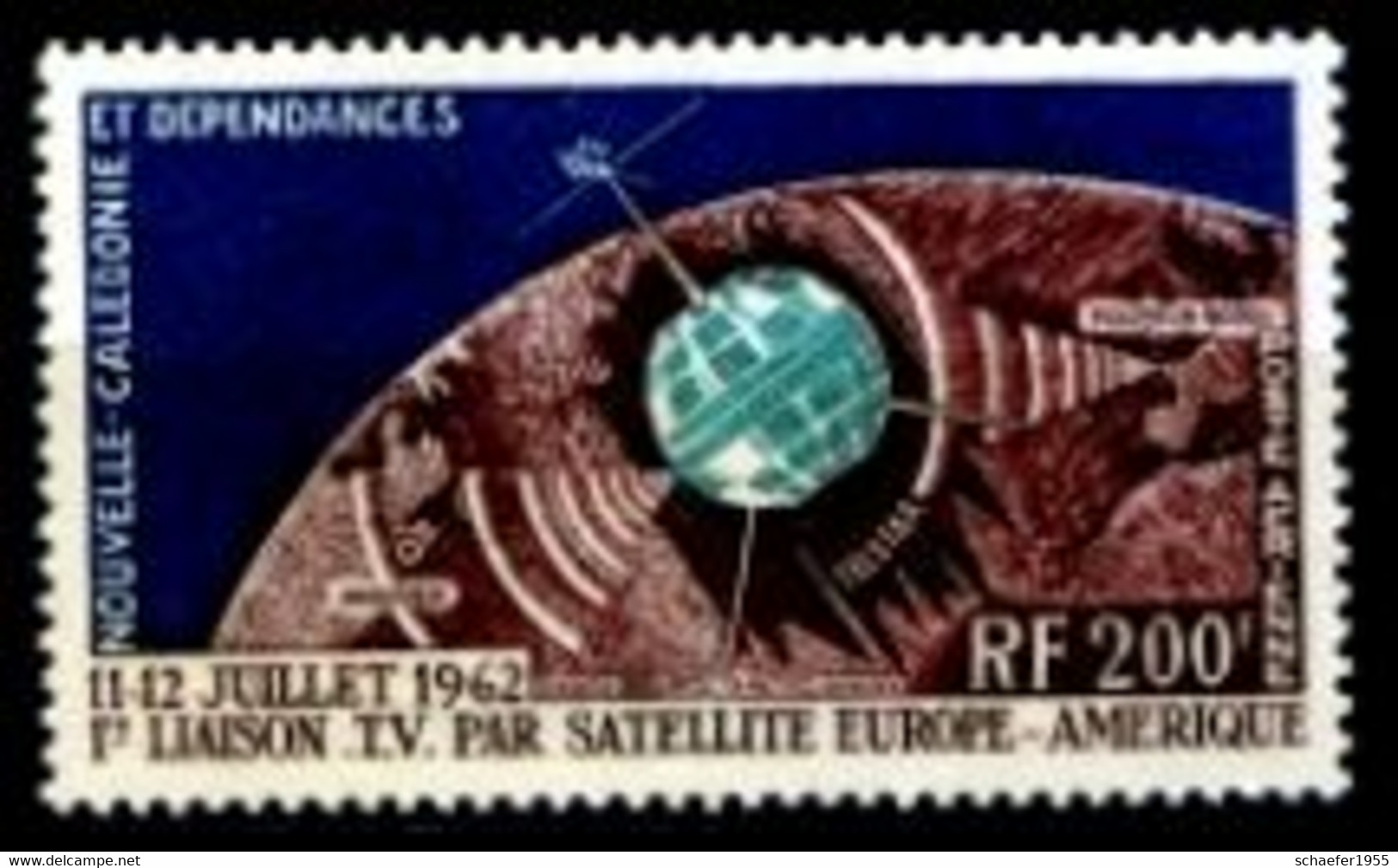 Nouvelle Caledonie, Neukaledonien, New Caledonia 1962 Telstar Satelite FDC + Stamp - Oceanía