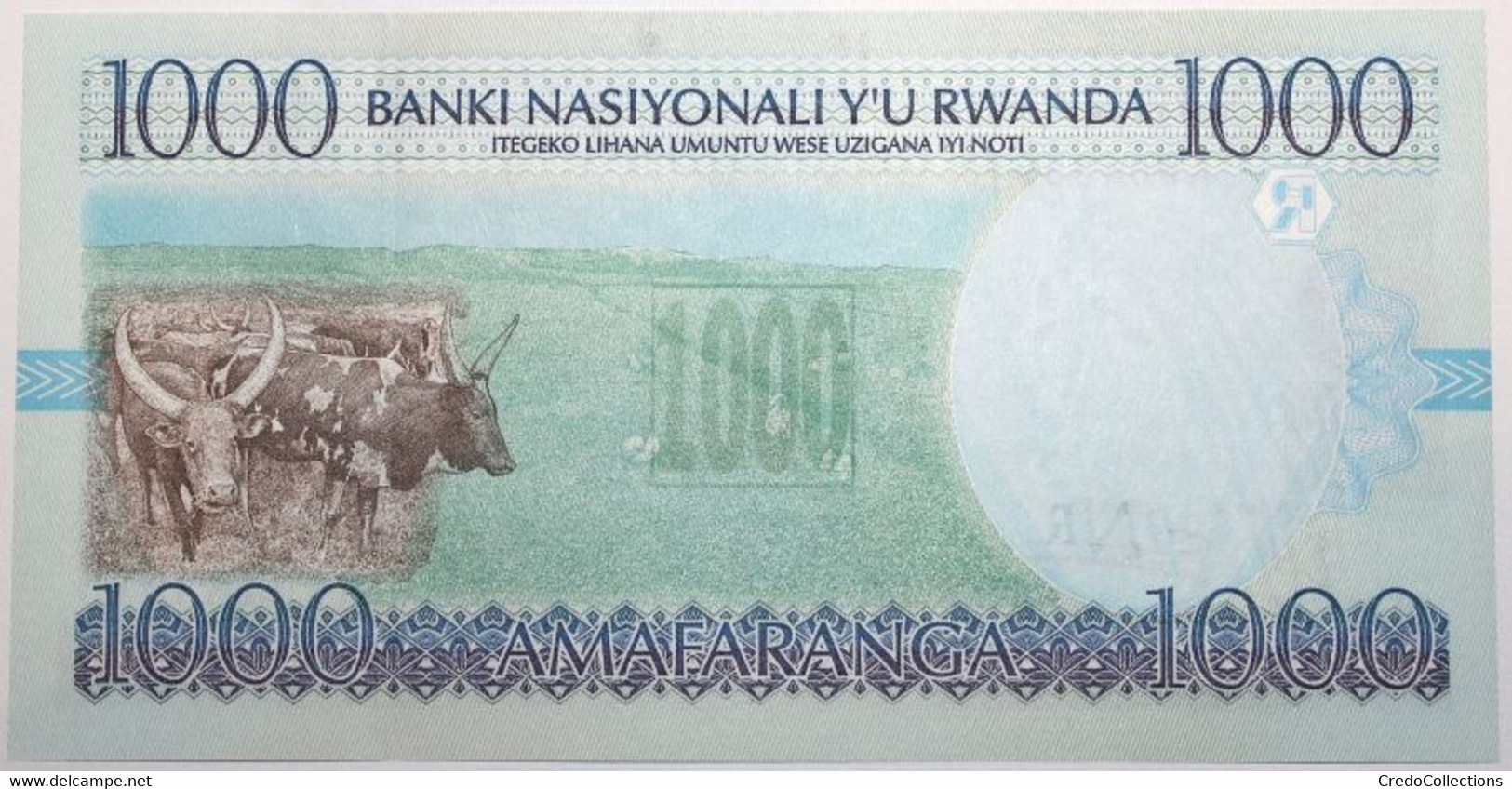 Rwanda - 1000 Francs - 1998 - PICK 27b - NEUF - Rwanda