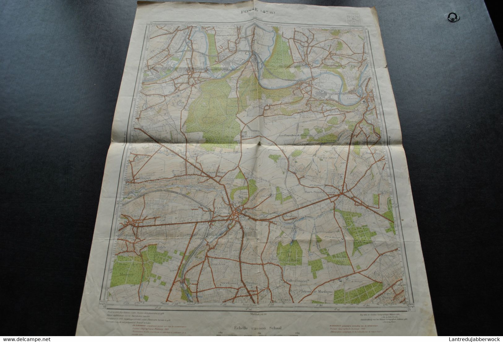 Carte FOSSE 47/6 1949 Institut Géographique Militaire Topographique Floreffe Fosses La Ville Aisemont Ham Sur Sambre - Carte Topografiche