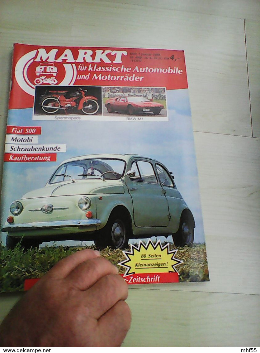 22 Autozeitschriften Markt für klassische Automobile un d Motorräder, 1985 -1990