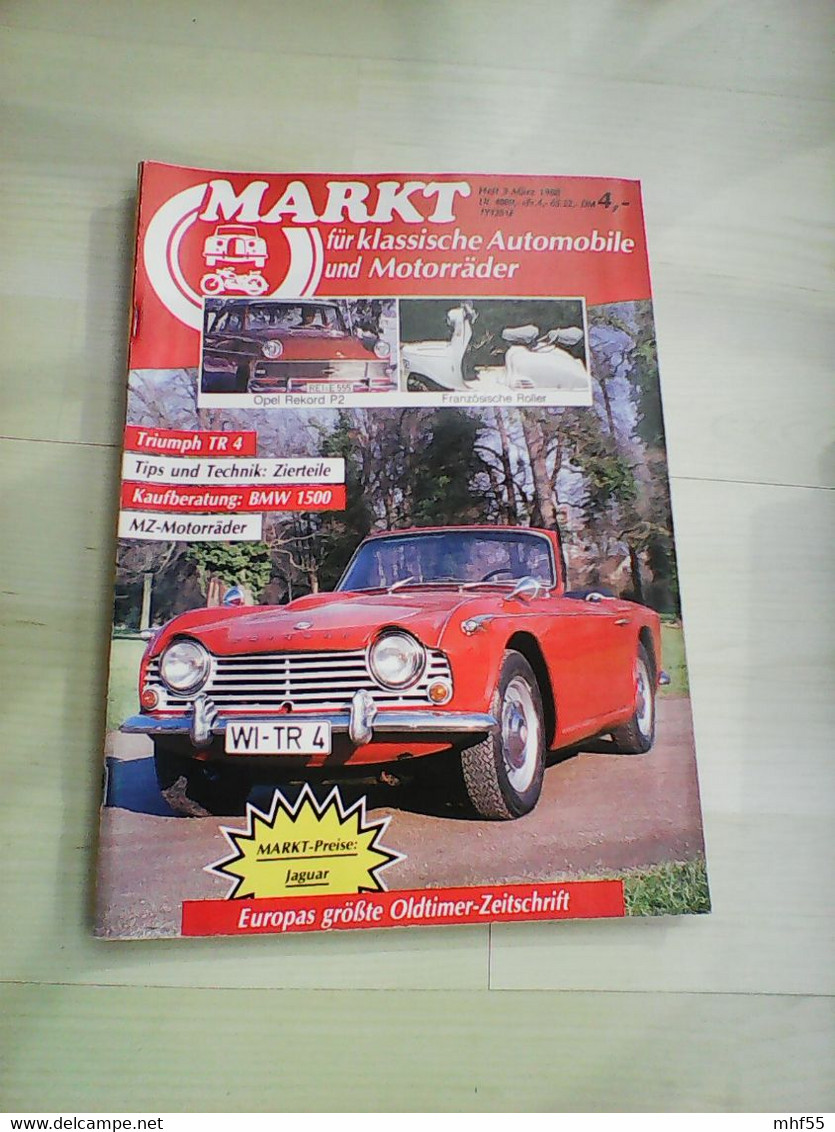 22 Autozeitschriften Markt für klassische Automobile un d Motorräder, 1985 -1990