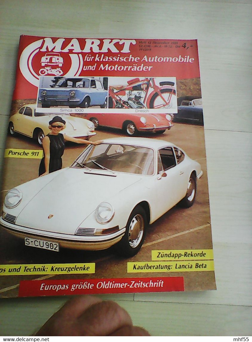 22 Autozeitschriften Markt für klassische Automobile un d Motorräder, 1985 -1990