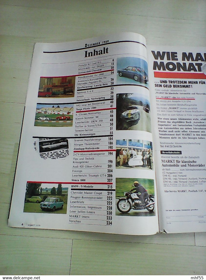 22 Autozeitschriften Markt für klassische Automobile un d Motorräder, 1985 -1990