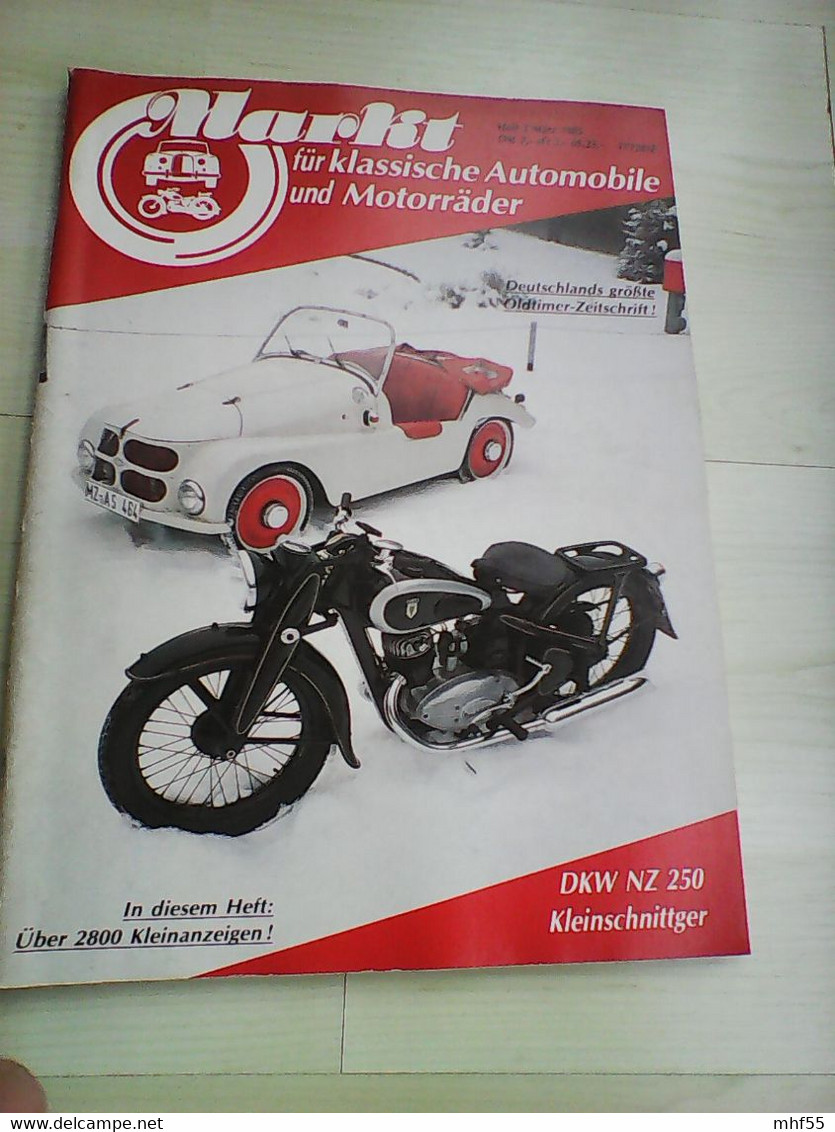 22 Autozeitschriften Markt für klassische Automobile un d Motorräder, 1985 -1990