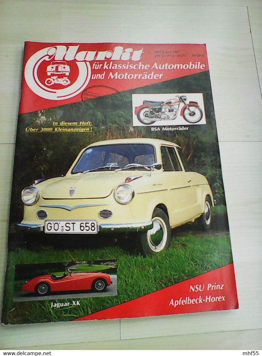 22 Autozeitschriften Markt für klassische Automobile un d Motorräder, 1985 -1990