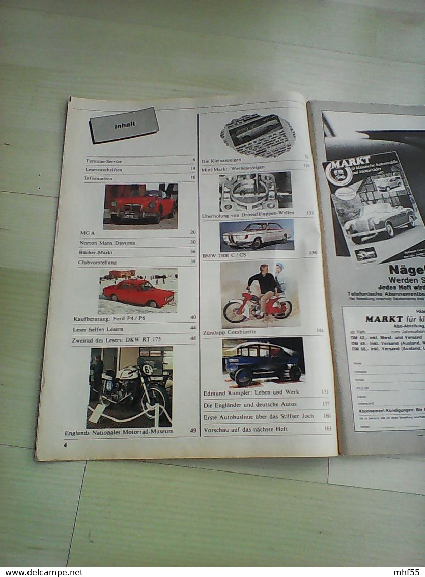 22 Autozeitschriften Markt für klassische Automobile un d Motorräder, 1985 -1990